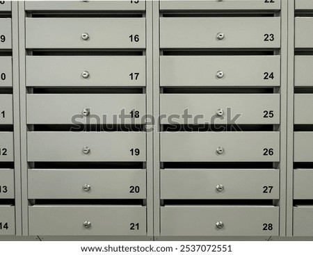 Similar – Image, Stock Photo Polish mailboxes Mailbox