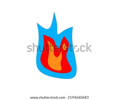 Symbol of fire logo to solve the problem