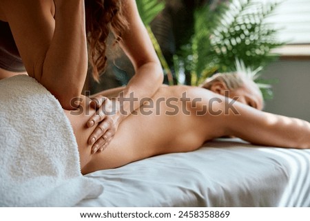 Similar – Foto Bild Frau erhält Rückenmassage in arabischen Bädern