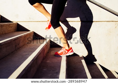 Interval training on stairs