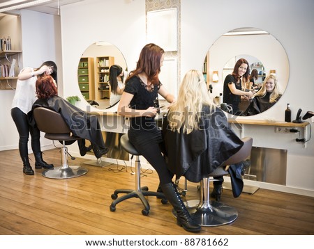 Situation in a Hair salon