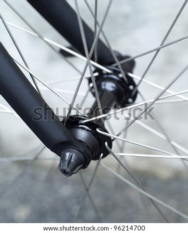 Close up of an Bicycle Wheel