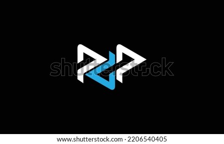 PDP negative space creative logo design