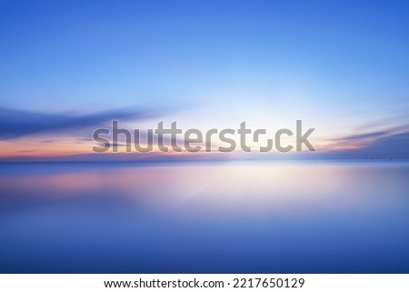 Similar – Image, Stock Photo sunset on water surface