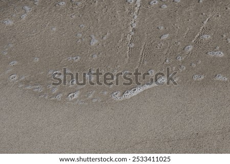 Similar – Image, Stock Photo wet sandy shore on sunny day in beach