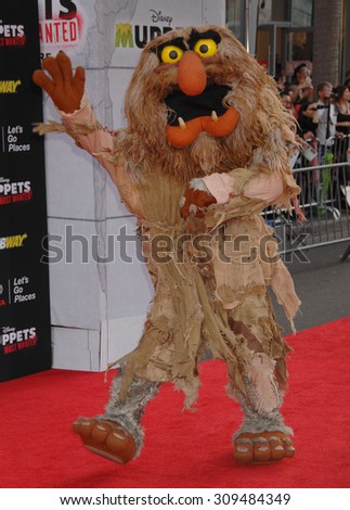 LOS ANGELES - MAR 11:  Sweetums arrives at the MUPPETS MOST WANTED LOS ANGELES PREMIERE  on March 11, 2014 in Los Angeles, CA