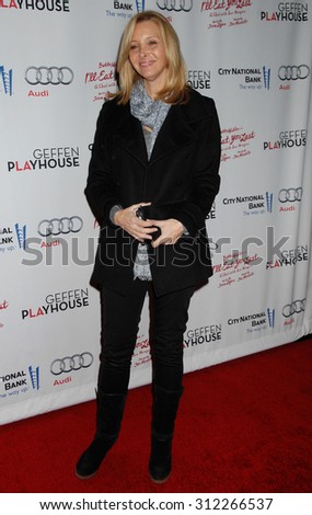 LOS ANGELES - DEC 5:  Lisa Kudrow arrives at the I\'ll Eat You Last A Chat With Sue Mengers Opening Night  on December 5, 2013 in Westwood, CA