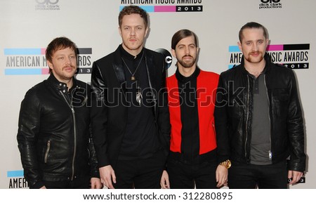 LOS ANGELES - NOV 24:  Imagine Dragons arrives at the 2013 American Music Awards Arrivals  on November 24, 2013 in Los Angeles, CA