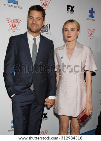 LOS ANGELES - OCT 24:  Joshua Jackson and wife Diane Kruger arrives at the 2013 Autism Speaks Blue Jean Ball  on October 24, 2013 in Hollywood, CA
