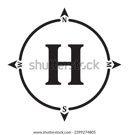 Helicopter Landing Pad icon vector illustration logo design