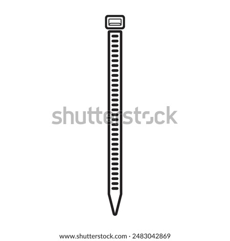 cable tie icon vector illustration logo design