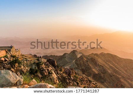Mountain view of Taif, Saudi Arabia