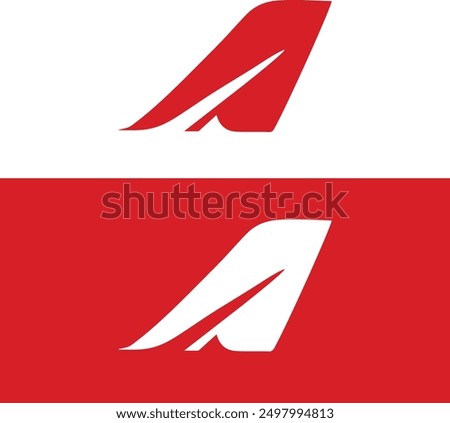 Modern Minimal Flying Airline Logo Design