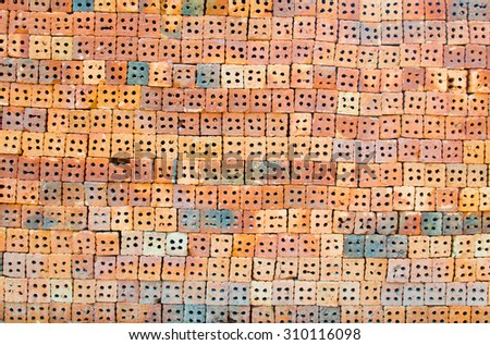 Brick piles / Bricks background