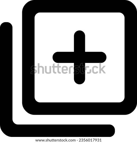 library add icon vector, element for design, line art
