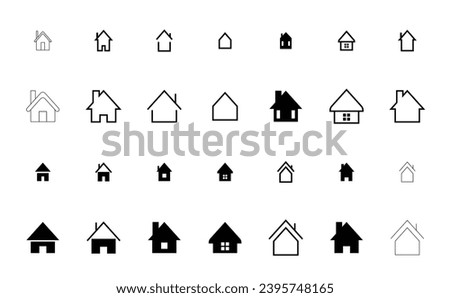 Home,House, application and website user interfaces. icon vector illustration
