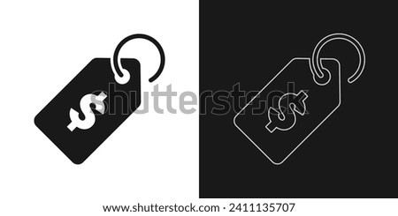 Price Tag icon. Vector style is flat icon. ecommerce,shop,other. symbol with rounded angles, isolated backgrounds. Vector illustration