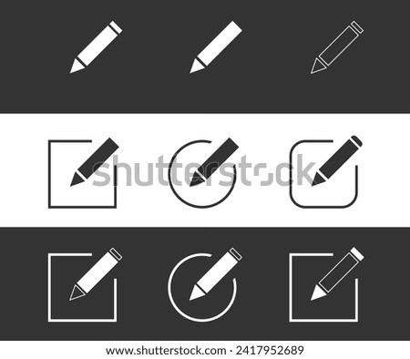 Edit icon vector for web, Ui, mobile app. edit document sign and symbol, Create Post icon, edit text icon, pencil. Linear And filled vector illustration concept.