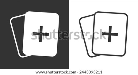 Add Files Vector Icon, Add folder symbol Linear And Filled. Empty New directory for document. Online gallery outline logo pictogram. Vector illustration Concept.