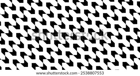 Classic and elegant pattern background with geometric shapes. Black and white optical illusion concept design for textile, wrapping, backdrop, decoration, fabric, cover, artwork, idea