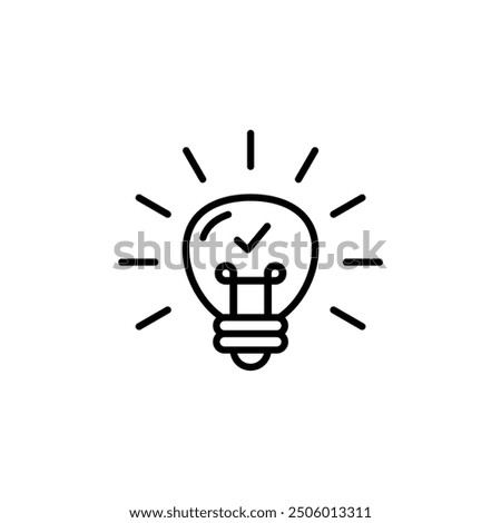 Idea or light bulb icon design