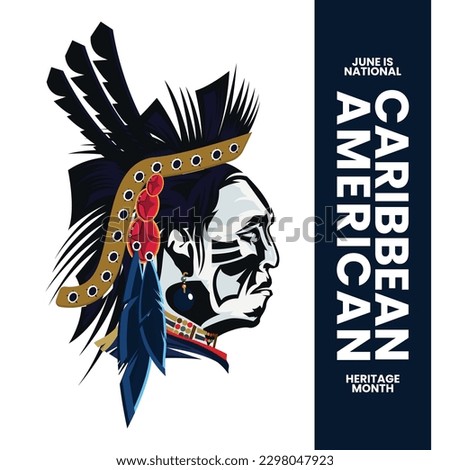 The month of June is nationally recognized as Caribbean American Heritage Month in the U.S. Suitable for iconic Caribbean American celebration. Apache logo