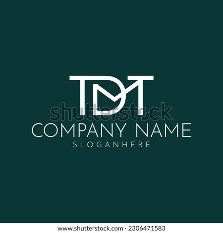 design a clever monogram logo in letter TDT