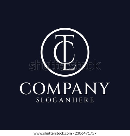 design a luxury fashion logo in monogram TCL