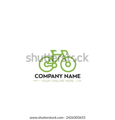 Cycle Logo Design Vector Illustration, Bee Cycle Logo Template Minimal Logo.