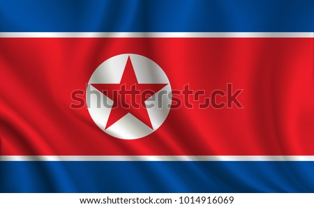North_Korea Flag background
