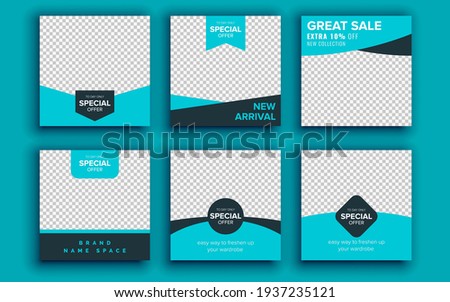 Set of sale banner template design. Vector illustration.