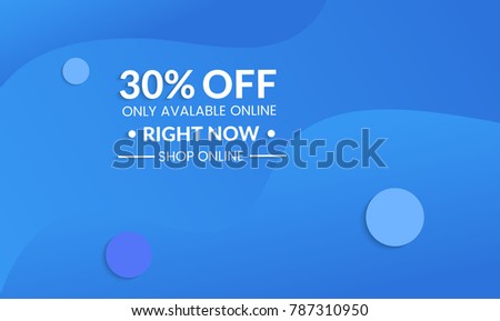 Abstract geometric background with vanishing waves. Modern template for social media banner. Contemporary material design with realistic shadow over flat gradient background.