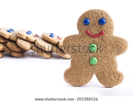 Similar – Image, Stock Photo Dominoes cookies on green table