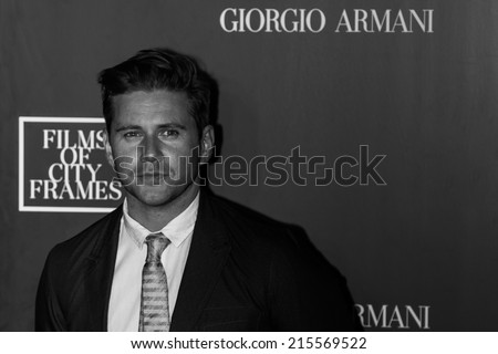 Toronto - September 6, 2014: Actor Allen Leech at The Giorgio Armani Films of City Frames Cocktail Party Black Carpet at CN Tower, TIFF 2014.