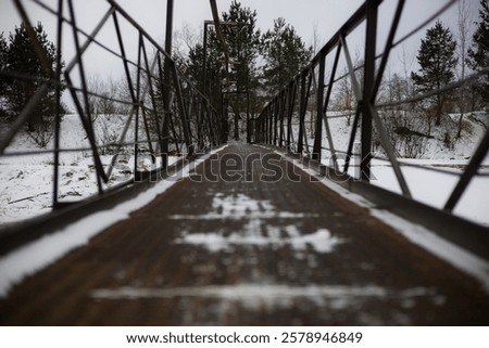 Similar – Image, Stock Photo Bridge shadows in winter in Kreuzberg/Treptow/Neukölln