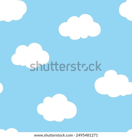 Cloud seamless pattern design for background, wallpaper, fabric, textile design, card , wrapping paper , notebook, diary cover, blanket, blanket for kids, decorative, carpet, and etc.