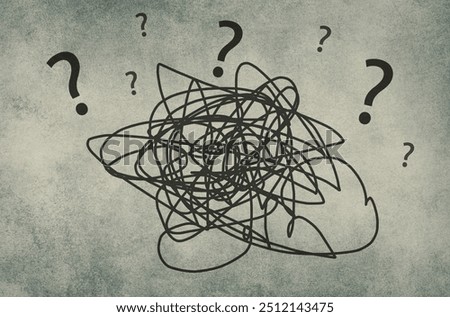 Confusion, depression, trauma, loneliness and mental health, stressed, overwhelmed and hopeless, emotional discomfort, social issue 