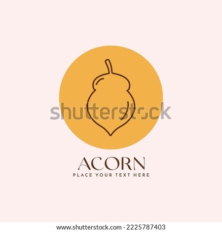 Concept Acorn logo design. Creative acorn logo.