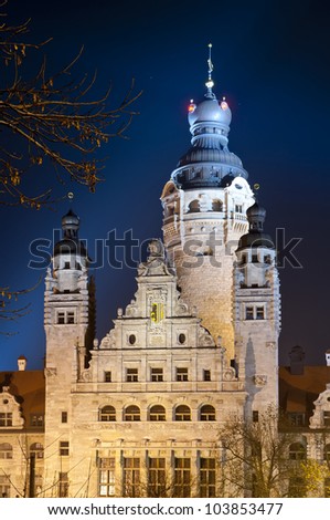 Similar – Image, Stock Photo New City Hall Leipzig