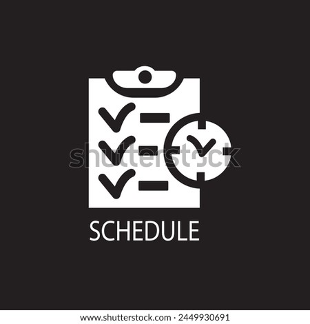 Schedule Logo Design Template Vector Image Assets