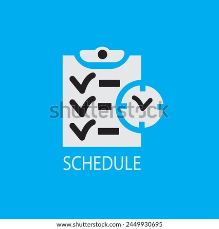 Schedule Logo Design Template Vector Image Assets