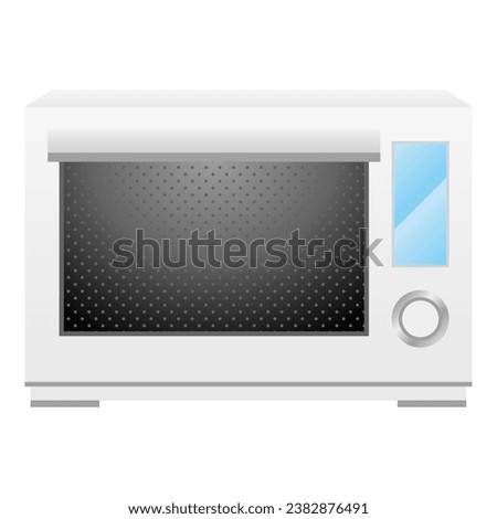 It is an illustration of a microwave oven.