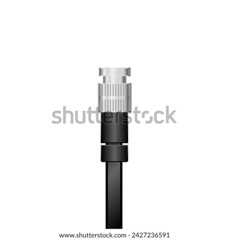 It is an illustration of a black SDI cable.