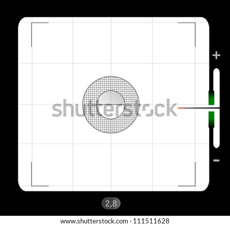 analog medium format viewfinder screen, with free space for your pics, vector