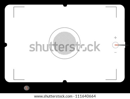 Classic SLR viewfinder, with free space for your pics, vector