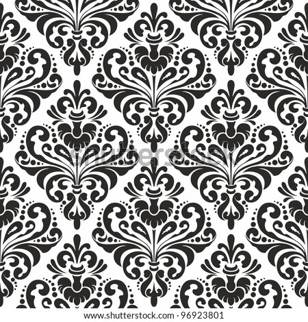 Damask Floral Pattern Free | 123Freevectors