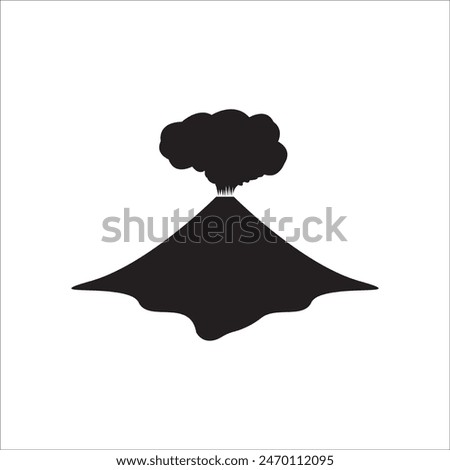 VOLCANO ICON VECTOR ILLUSTRATION SYMBOL DESIGN