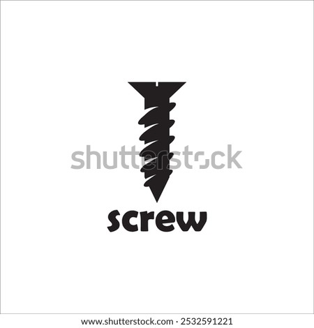 SCREW ICON VECTOR ILLUSTRSTION SYMBOL DESIGN