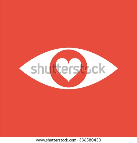 Eye with a heart icon.