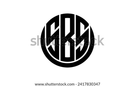SBS initial letter geometric creative circle shape icon logo design vector. monogram, lettermark, circle, calligraphy, symbol, emblem, elegant, abstract, wordmark, sign, art, typography, icon, shape
